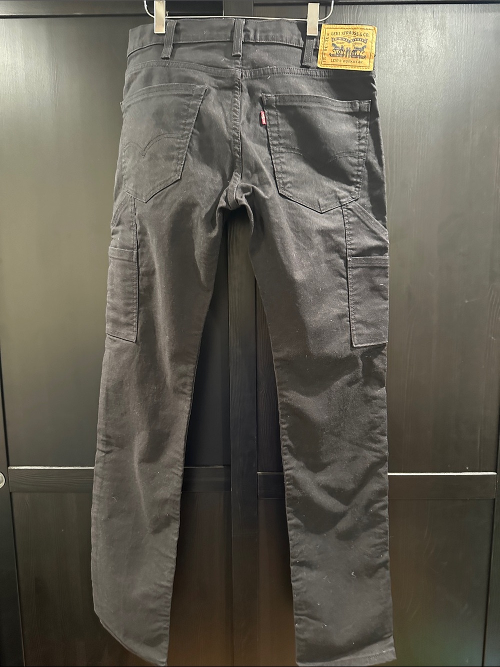 Levi's Black Cargo Work Pants with Utility Pockets